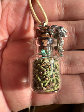Load image into Gallery viewer, Cedar and Turquoise w/ Horn-toad Necklace