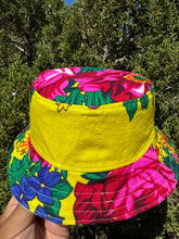 Load image into Gallery viewer, Reversible Bluebird/Masani scarf Bucket-Hat
