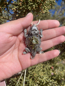 Horned-Toad Pendant Necklace