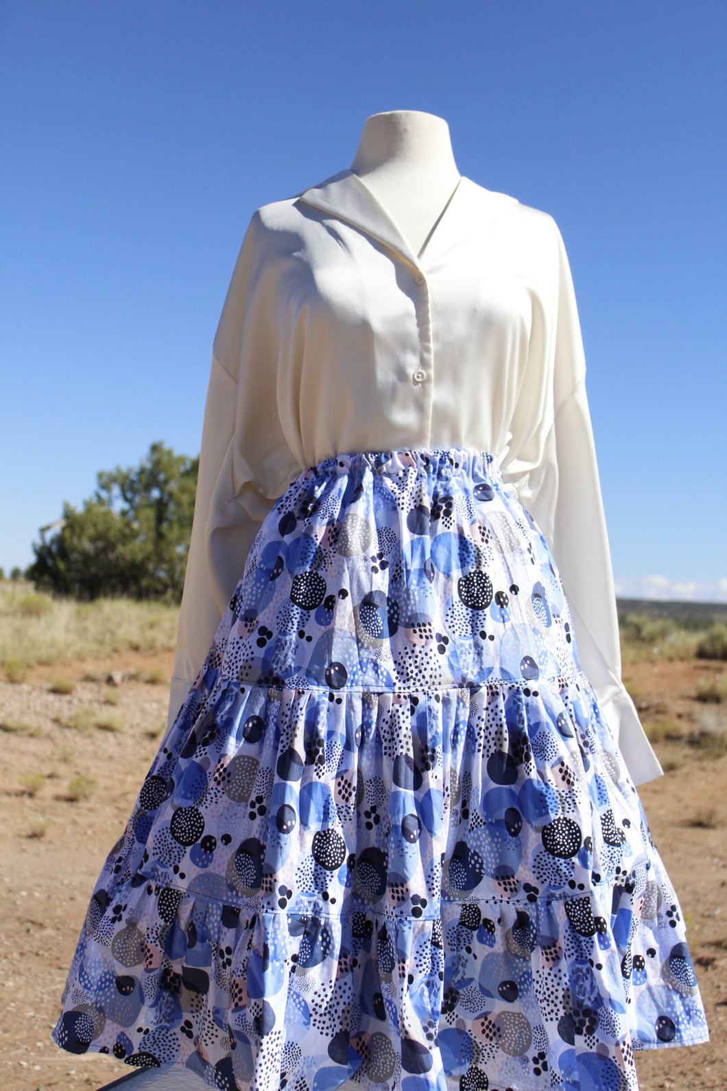 PokaDot Paradise 3 Tier Masani Skirt