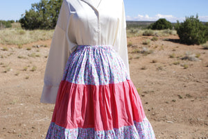 Pinky Floral 3 Tier Masani Skirt