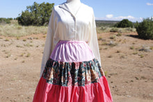 Load image into Gallery viewer, Pink Ombré Floral 3 Tier Masani Skirt
