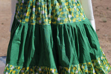 Load image into Gallery viewer, Green Scene  3 Tier Masani Skirt
