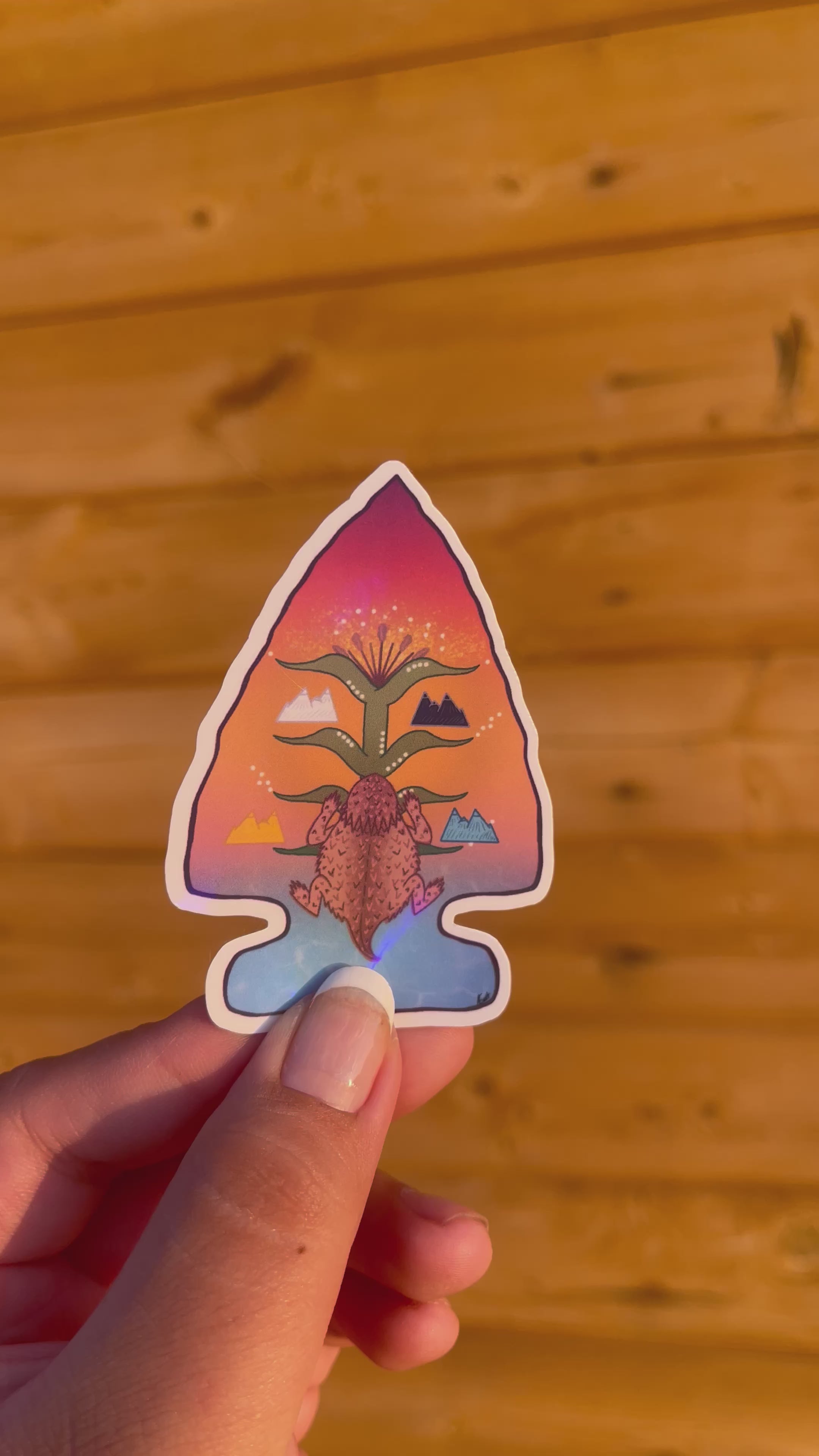 Horn Toad Arrowhead Sticker