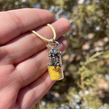 Load image into Gallery viewer, Corn Pollen Necklace w/Horn Toad Charm
